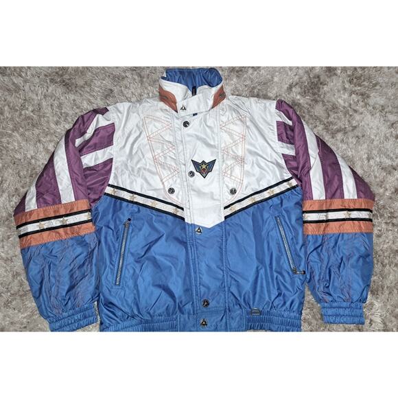 Asics snow gear multicolor jeep eagle celebrity ski classic coat Jacket 80s - Picture 1 of 11